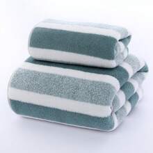 Microfiber Bath Towels, 2 Packs Lightweight, Absorbent, Super Fluffy And Fast Drying Towel For Travel, Vacation, Fitness And Yoga,School,Back To School,Travel,Travel Essentials,Home Essentials,Towel,Skin Care - Multicolor - View 3