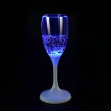 1PC LED Luminous Cup Wedding Banquet Party Atmosphere Champagne Cup  New Unique Luminous Creative Wine Cup