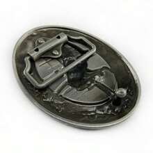 Western Cowboy Big Bull Head Belt Buckle For Men Jeans Cool Design - Grey - View 6