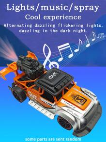 5-Channel Wireless Remote Control Toy Car With Spray & Lights & Music,Drifting Car Toys,3 Colors: Blue, Green, Orange
