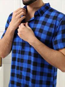 Men Shirts - Royal Blue - View 2