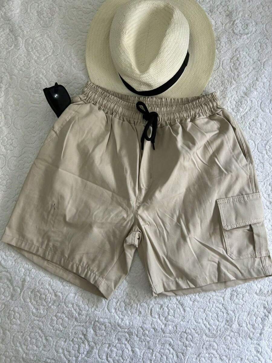 Men Shorts - Beige - View 1