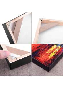 1 Set 50x70cm Wood Canvas Stretcher Frame DIY Bars Kit For Gallery Wrap Oil Painting Mounting Stretcher Strips Oil Painting Wall Art Decor - 50x70cm/19.7x27.5in - View 5