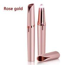 1支可充電電動眉毛修剪器（玫瑰金、粉紅、白色、香檳金、翡翠、紅色）美容修飾刮毛刀眉毛剃刀筆 - 彩色 - 查看 5