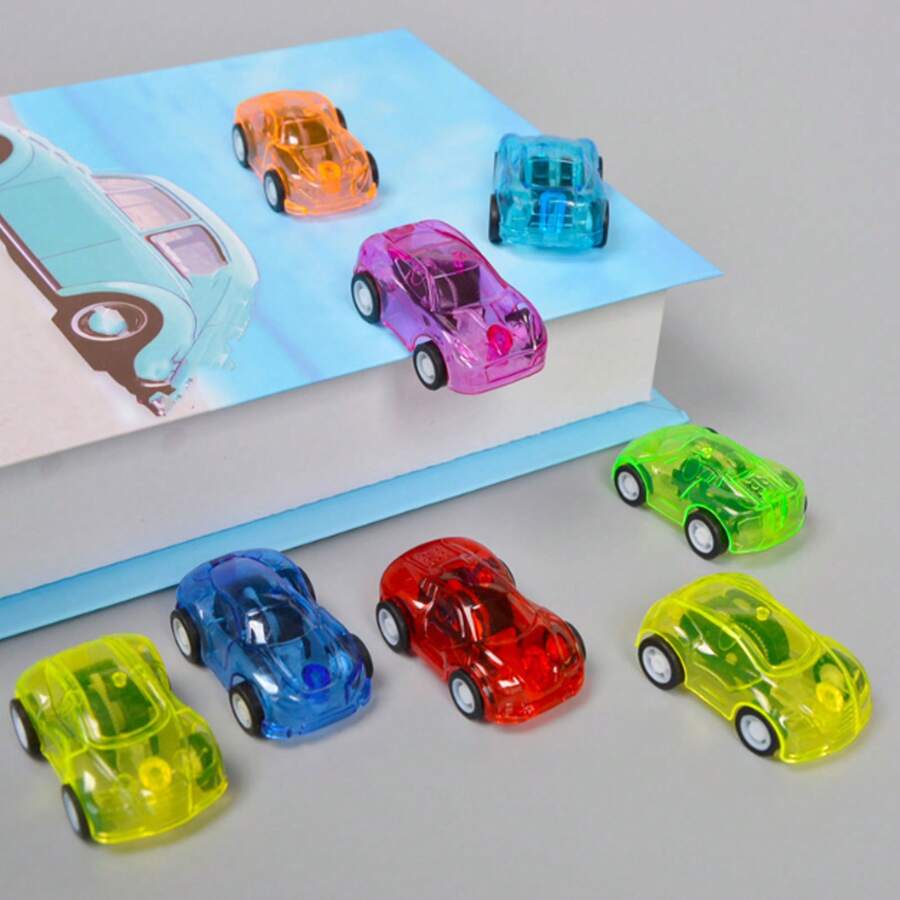 5 piezas Mini modelos de coches de juguete, perfecto para obsequiar en fiestas de cumpleaños - Color aleatorio - Ver 1