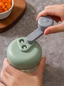 Máy xay tỏi thủ công màu ngẫu nhiên, điều chỉnh 3 tốc độ, có sẵn tùy chọn 100ml/250ml - màu sắc ngẫu nhiên - Xem 6