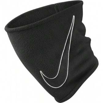Nike Unisex Adult Fleece Neck Warmer (Black/White)