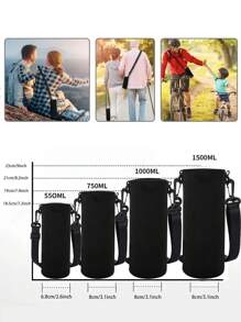 1pc Sports Water Bottle Cover Portable With Strap Water Bottle Case Cup Sleeve For Mug Bottle Holder Outdoor Camping Hiking Accessories Travel Essentials Travel Organizer For Beach Summer Vacation Back To School For School,Office,Household,Travel,Bag,Organizer,Storage,Kitchen