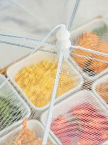 1 pezzo Grande e alto coperchio a cupola pieghevole in tessuto a maglie per alimenti per esterni, tende a schermo, feste, picnic, barbecue, tende per alimenti riutilizzabili e pieghevoli per mantenere i tuoi alimenti sicuri e freschi