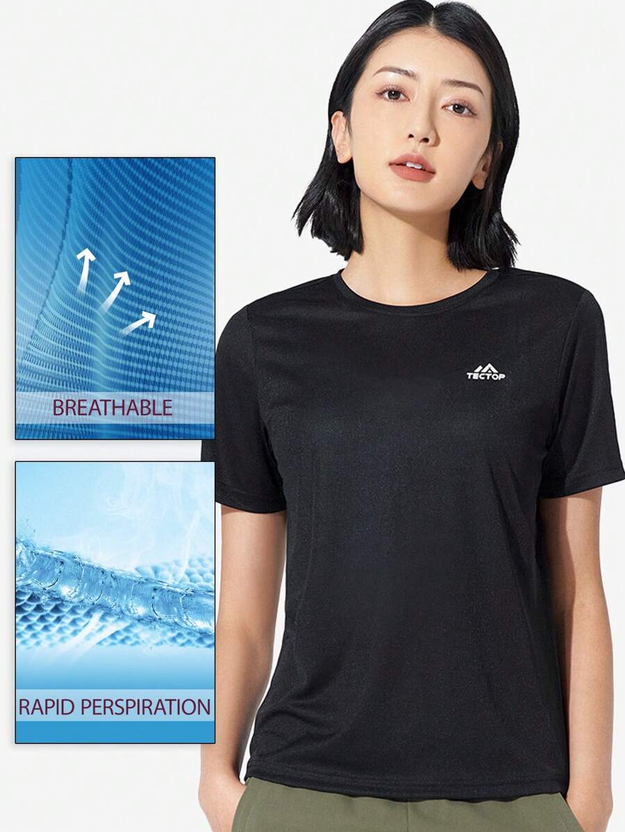 TECTOP Women's TShirts Quick Dry Short Sleeve Crew Neck Athletic Workout Dry Fit Performance