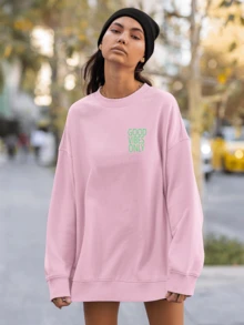 Men Sweatshirts - Màu Hồng baby - Xem 5