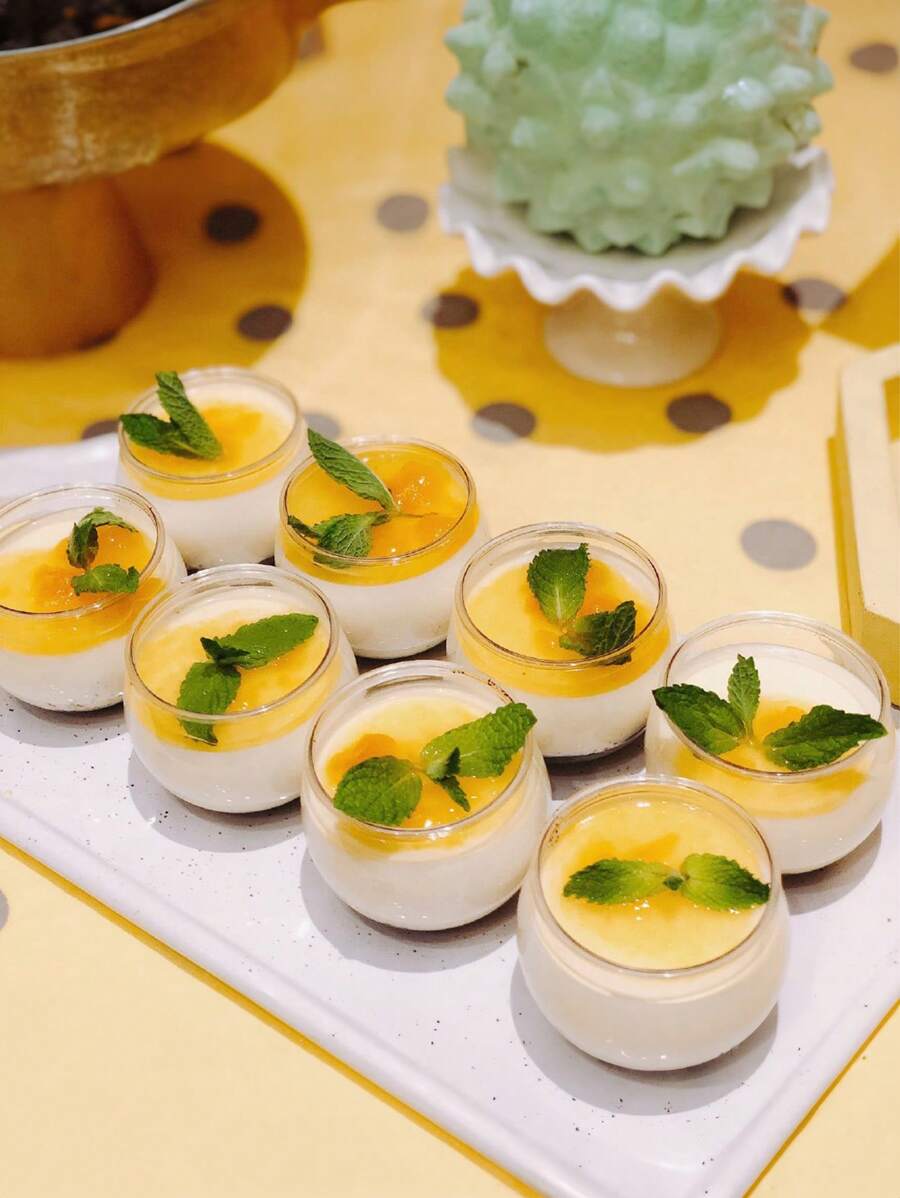 7pcs Mini Round Honey Pot Shaped Pudding Cup, Suitable For Pudding, Cake, Mousse, Dessert, Suitable For Birthday Party, Wedding Event And Dessert Decoration - Clear - View 1