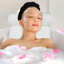 3Pcs/16pc/Set Spa Headband & Wristbands Set For Face Washing, Makeup And Skincare Headbands And Wristbands, Puffy Makeup Headbands For Face Washing, Mask, Skin Treatment, Hairdressing Accessories, Fluffy Cloud Shaped Head Band, Non Slip Head Hoop, Elastic Water Absorbent Wrist Towel, Suitable For Face Washing Skincare Make Up Spa Travel Essentials - Multicolor - View 9