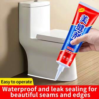 1/2pcs Grout, Tile, Floor Tile, Kitchen Sink, Toilet, Washbasin Waterproof & Mildew-Proof Sealant, Bathroom Caulk, Mold Remover