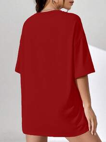 Women Blouses - 紅色 - 查看 5