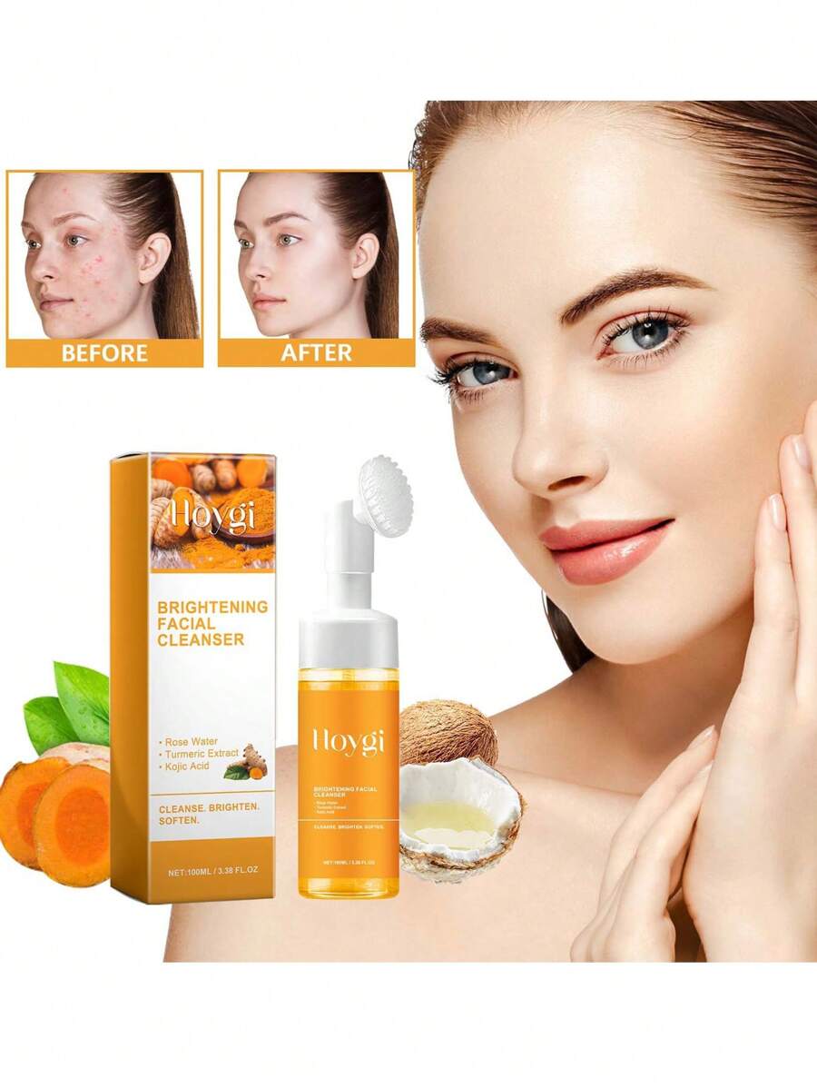 Turmeric Facial Cleanser, Turmeric Kojic Acid Foaming Cleanser