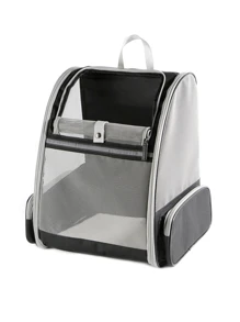 便攜式寵物攜帶袋，寵物背包-軟式貓貓攜帶袋，中型貓和小型狗最高達15磅，經批准的航空公司寵物攜帶袋，適用於旅行 - 彩色 - 查看 11