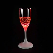 1PC LED Luminous Cup Wedding Banquet Party Atmosphere Champagne Cup  New Unique Luminous Creative Wine Cup