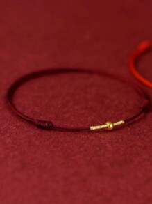 1pc Lucky Transport Beads Red Rope Handmade Bracelet For Women Men Couples Protection Jewelry