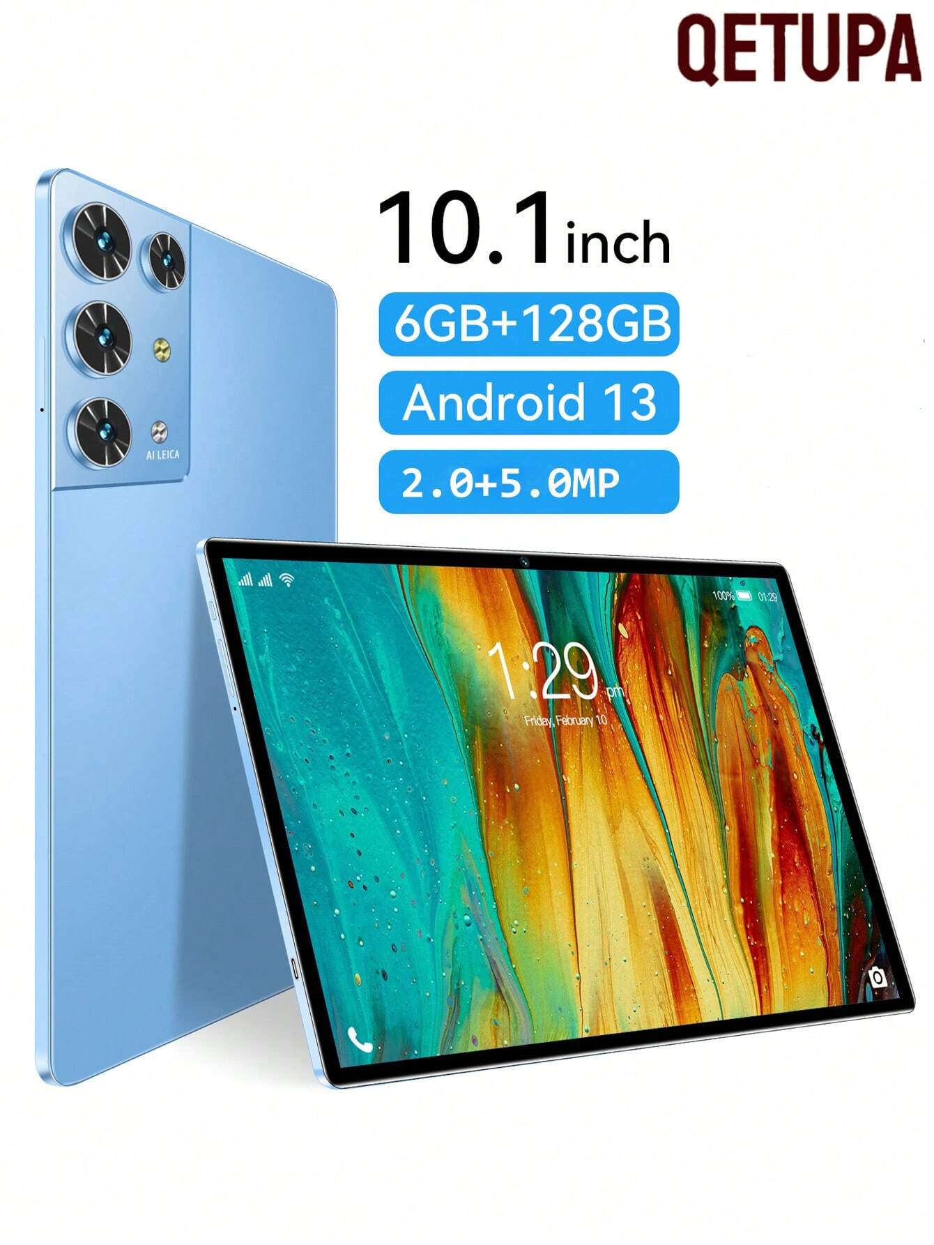 QETUPA 10.1インチタブレットPC 6GB+128GB QETUPA Androidタブレット
