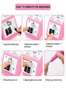Professional Nail Grinder - Rosa - Ver 5