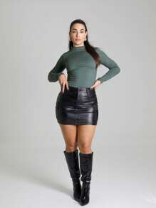 Women Blouses - 軍綠色 - 查看 3