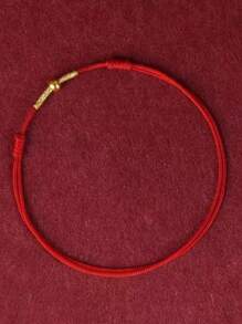 1pc Lucky Transport Beads Red Rope Handmade Bracelet For Women Men Couples Protection Jewelry
