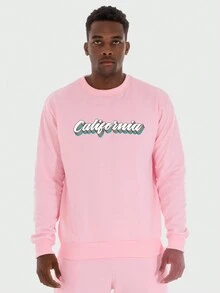 Men Sweatshirts - 粉色 - 查看 1