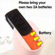 1 件手持式奶泡器，无需电池 - 便携式饮料搅拌器，适用于拿铁、卡布奇诺、星冰乐、抹茶、热巧克力学校用品返校 - 粉色 - 查看 5