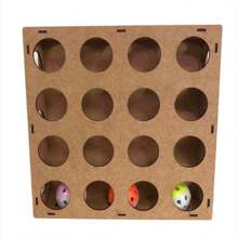 Brinquedo para Gato Bolinha com guizo colocar patinha pega bolinha caixa furo
