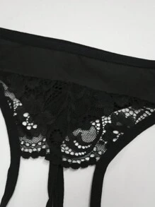 Women Sexy Seamless Lace Thong Panties With Thin Straps, Fashionable Underwear