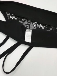 Women Sexy Seamless Lace Thong Panties With Thin Straps, Fashionable Underwear