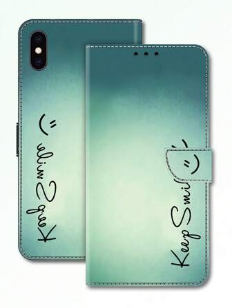 GLANDOTU Étui de téléphone portable avec design de portefeuille à rabat en cuir PU, avec fentes pour cartes et boucle pour dragonne. Housse de protection compatible avec plusieurs marques et modèles