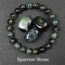 Pulsera de cuentas de piedra natural real de 6/8mm para mujeres, Lapislázuli auténtico, gema de lazurita azul, apatita azul, ágata roja con rayas, cornalina roja, cristal de sodalita, ópalo rosa, piedra de cuarzo rosa, rodanita roja, jaspe rojo, piedra Unakita, ojo de tigre amarillo, jade dorado, obsidiana dorada, obsidiana dorada arcoíris de luz dorada, arenisca azul, radiance de cielo estrellado, piedra de sangre de dragón, pulsera de amatista y piedras naturales de alta calidad, joyería de cristal de Reiki púrpura real original para mujeres y hombres.