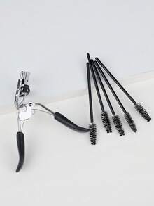 6pcs Eye Makeup Tool Set - 5pcs Disposable Natural Curl Eyelash Curler + 1pc Whole Eyelash Curler - Multicolor - View 6