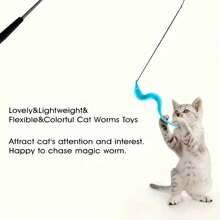 1/10 piezas de lindo gusano mágico de ardilla, juguetes de oruga truco para juegos interactivos, teaser de gato perfecto y fiestas festivas para Mardi Gras y Navidad