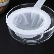 100目豆漿濾網廚房撇取器配手柄，榨汁分離過濾器 - 白色 - 查看 7