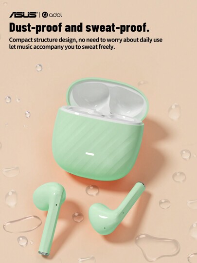 ASUS Asus 172 Auriculares Gaming Inalámbricos Reales de gama alta con retardo inferior para deportes con calidad de sonido HD y vida ultra larga, de tipo in-ear