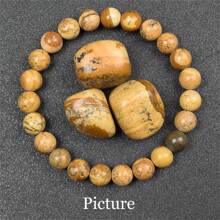 Pulsera de cuentas de piedra natural real de 6/8mm para mujeres, Lapislázuli auténtico, gema de lazurita azul, apatita azul, ágata roja con rayas, cornalina roja, cristal de sodalita, ópalo rosa, piedra de cuarzo rosa, rodanita roja, jaspe rojo, piedra Unakita, ojo de tigre amarillo, jade dorado, obsidiana dorada, obsidiana dorada arcoíris de luz dorada, arenisca azul, radiance de cielo estrellado, piedra de sangre de dragón, pulsera de amatista y piedras naturales de alta calidad, joyería de cristal de Reiki púrpura real original para mujeres y hombres.
