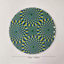 10*10cm 3D亞克力杯墊，個性化杯墊，適用於婚禮、酒吧、辦公室、廚房、生日、派對和餐廳禮品 - 彩色 - 查看 2