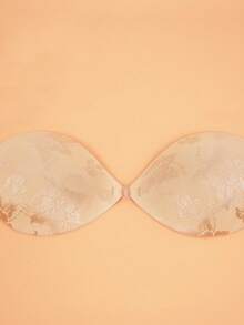 2pairs Bridal Breast Lift Tape, Breathable Lace Nipple Cover With Push-Up Effect For Small Chest In Summer - Khaki - View 6