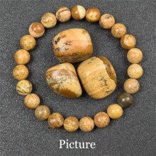 Pulsera de cuentas de piedra natural real de 6/8mm para mujeres, Lapislázuli auténtico, gema de lazurita azul, apatita azul, ágata roja con rayas, cornalina roja, cristal de sodalita, ópalo rosa, piedra de cuarzo rosa, rodanita roja, jaspe rojo, piedra Unakita, ojo de tigre amarillo, jade dorado, obsidiana dorada, obsidiana dorada arcoíris de luz dorada, arenisca azul, radiance de cielo estrellado, piedra de sangre de dragón, pulsera de amatista y piedras naturales de alta calidad, joyería de cristal de Reiki púrpura real original para mujeres y hombres.