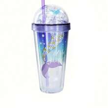 CASAMAX WL Vaso con tapa Domo de plástico 450 ml. / EL COLOR SE ENVÍA AL AZAR / - Multicolor - Ver 3