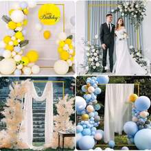 1set Party Balloon Accessories Decoration Supplies Wedding Props Gold Iron Rectangular Square Different Size 1.5M/2M Arch Frame Stage Background Decor Flower Stand Balloon Arch Frame - Gold - View 8