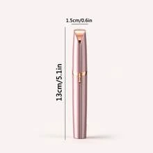 1支可充電電動眉毛修剪器（玫瑰金、粉紅、白色、香檳金、翡翠、紅色）美容修飾刮毛刀眉毛剃刀筆 - 彩色 - 查看 2