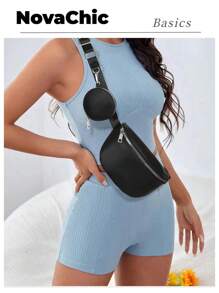 Lightweight,Business Casual Mini Minimalist Fanny Pack With Random Side Coin Purse For Teen Girls Women College Students,Rookies & White-Collar Workers Perfect For Office,College,Work ,Business,Commute,Outdoors, Travel, Outings , Women Bag With Dime Bag, Perfect For Horse Riding, Preppy Bum Bag For The First Day Of School, Western Purse For Women, Bohemia Style Bag For Women