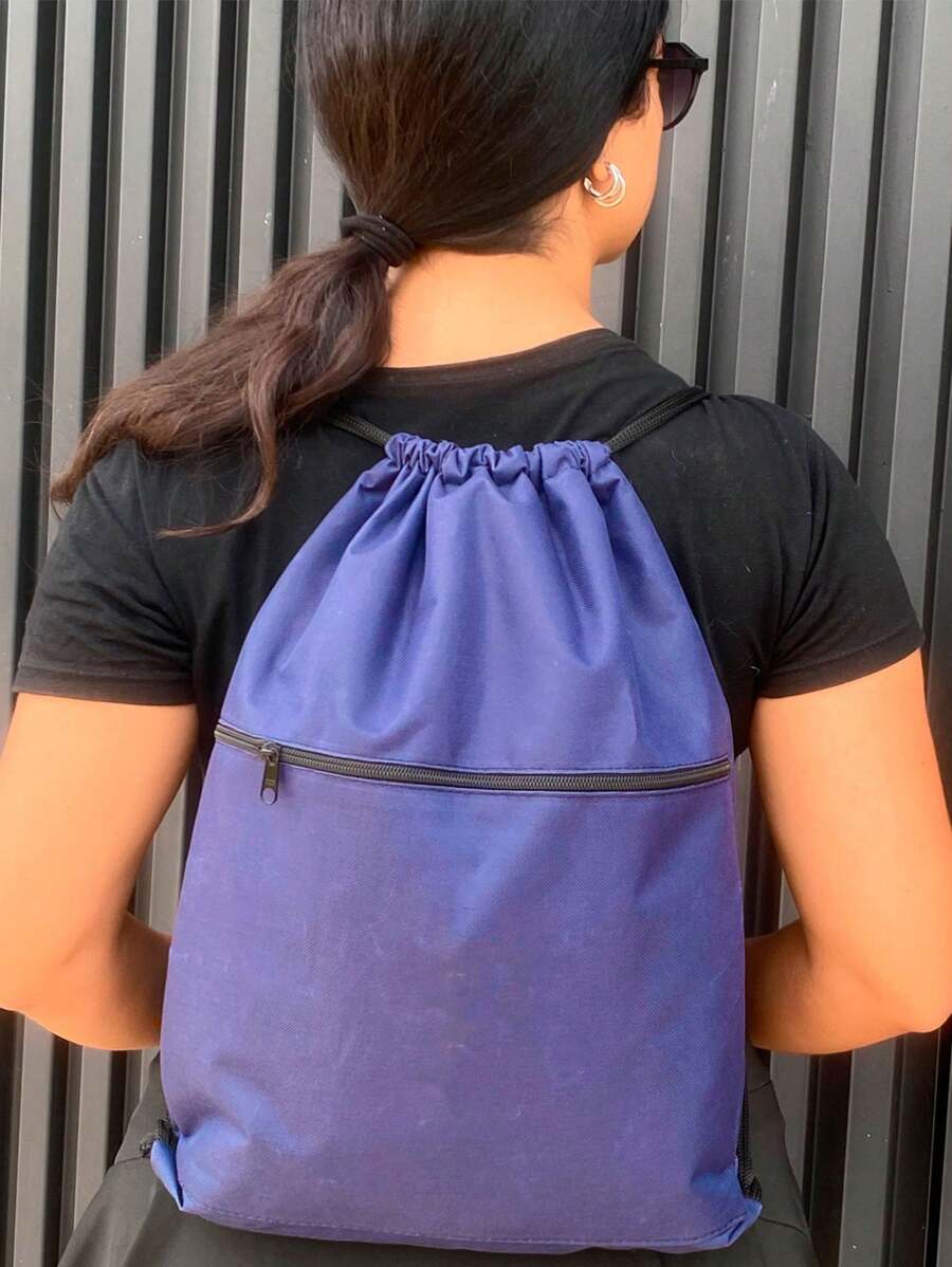 Men Functional Backpacks - Navy Blue - View 1