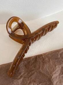 3 件/1 件女士大号 11 厘米/4.33 英寸塑料果冻色发夹，白色/绿色/棕色，优雅、别致、简约、时尚，适合日常、休闲、派对、通勤、度假、发型、洗漱、化妆、服装搭配、发饰、发爪、爪夹、发夹、发夹秋冬蝴蝶结适合度假装女士 - 彩色 - 查看 7