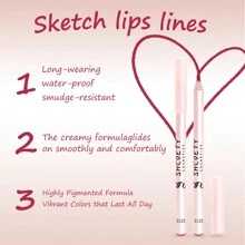 Mother's Day Gift Lip Liner Set 12 PCS, Long-Lasting Luxury Intense Lipliner, Creamy Easy To Use Richly Pigmented Lip Liner Pencil - روز أحمر - مشاهدة 2