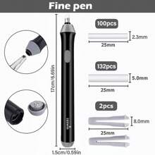 Tẩy điện cho chi tiết bản vẽ phác thảo với chức năng xoay tự động, chạy bằng pin, dành cho văn phòng phẩm học sinh - Nhiều màu - Xem 12
